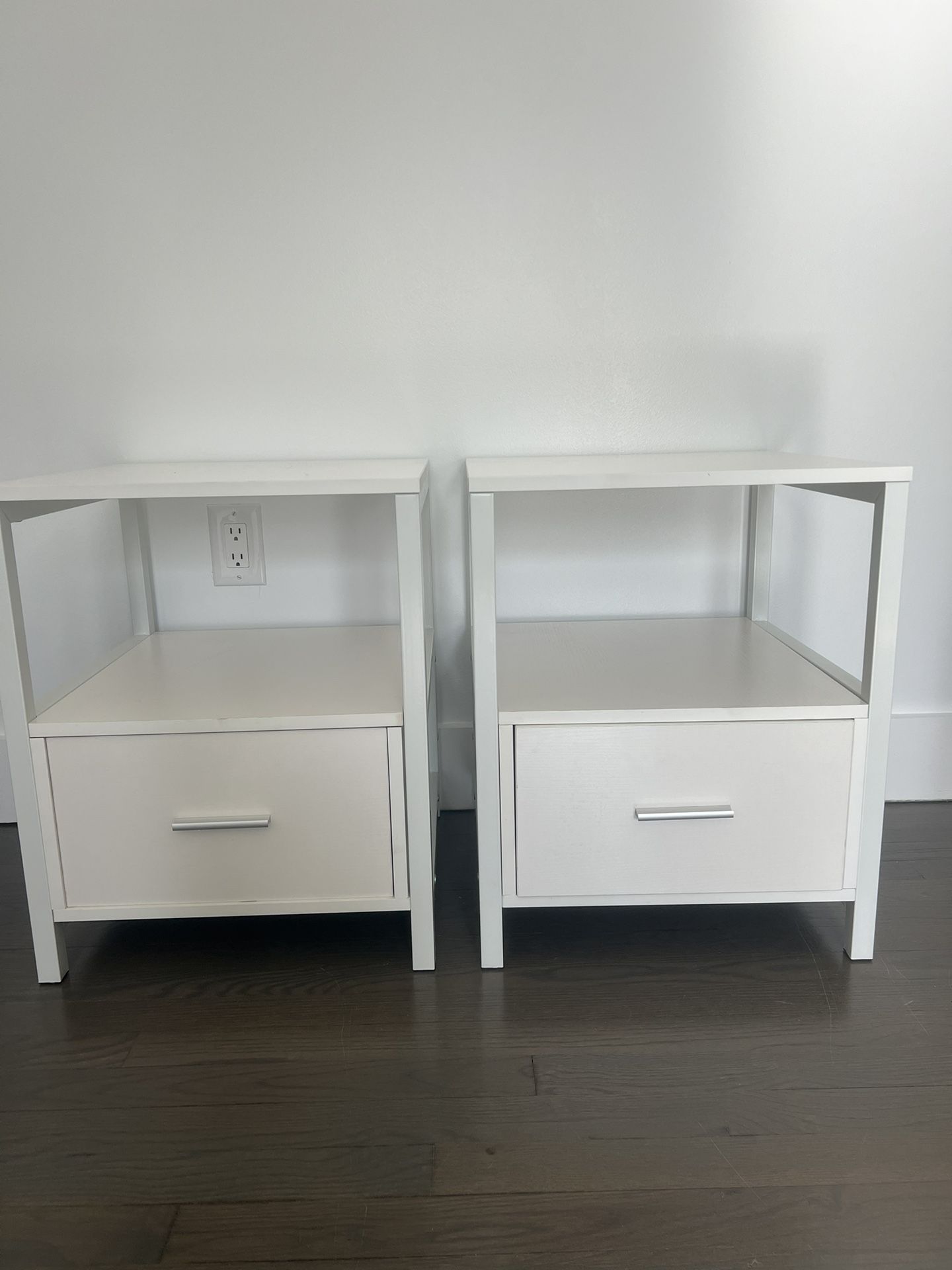 Two White Night Stands 