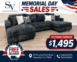 Sectional sofa oversize on sale for: