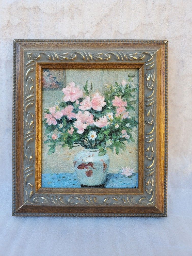 Set of 4 Marcel Dyf Textured Print Framed Victorian Era Wall