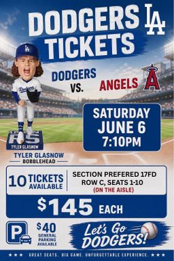Los Angeles Dodgers vs Los Angeles Angels - Sat jun 6