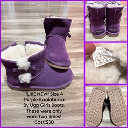*LIKE NEW* Girls Size 4 Ugg Boots