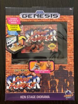 Street Fighter II Console Heroes Ken Stage (Genesis) Cartridge Diorama