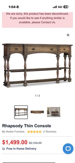 Narrow console table