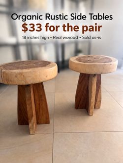 Rustic side tables