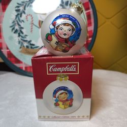 Campbell’s Soup Kids Glass Ball Christmas Ornament Collector’s Edition 2004 
