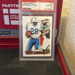 95 Summit Marshall Faulk Psa 10 