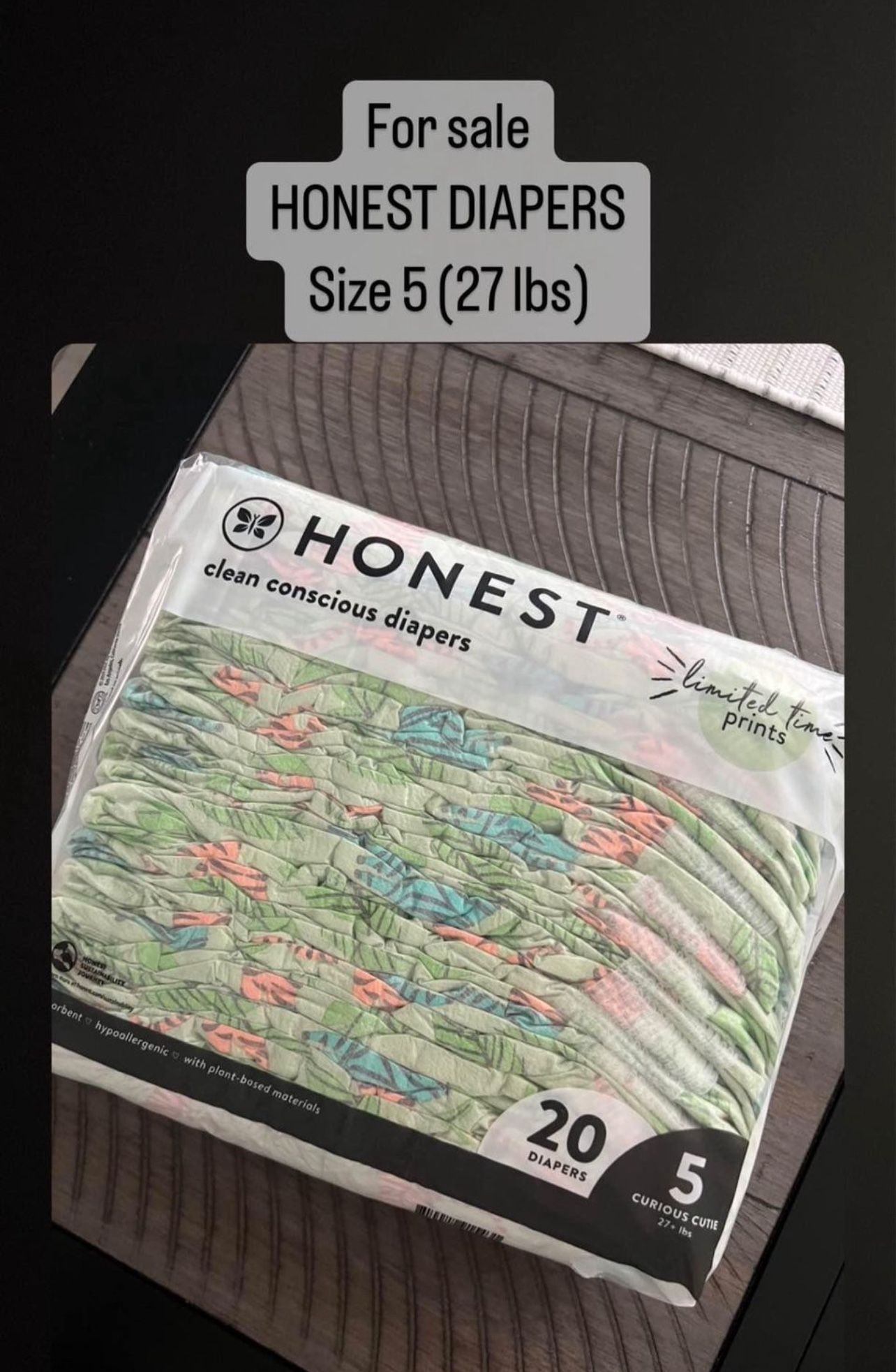Honest Diapers Size 5