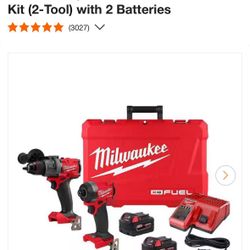 M18 Hammer & Impact Drill With Batteries 