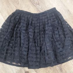 Black mini skirt size S