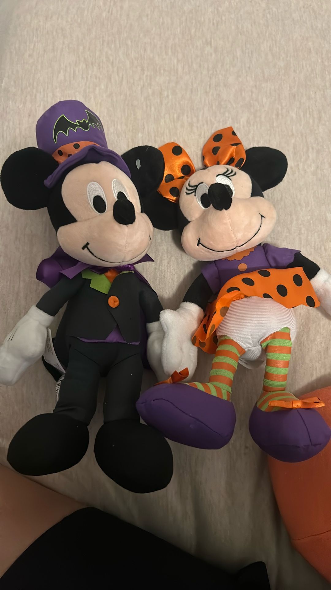 Mickey And Minnie Halloween Plushies Disney