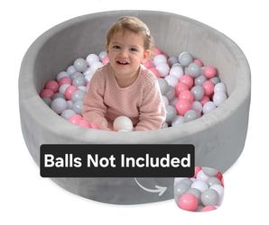 Nuby Velvet Ball Pit For Baby and Toddlers Indoor Play Gym Outdoor Play  