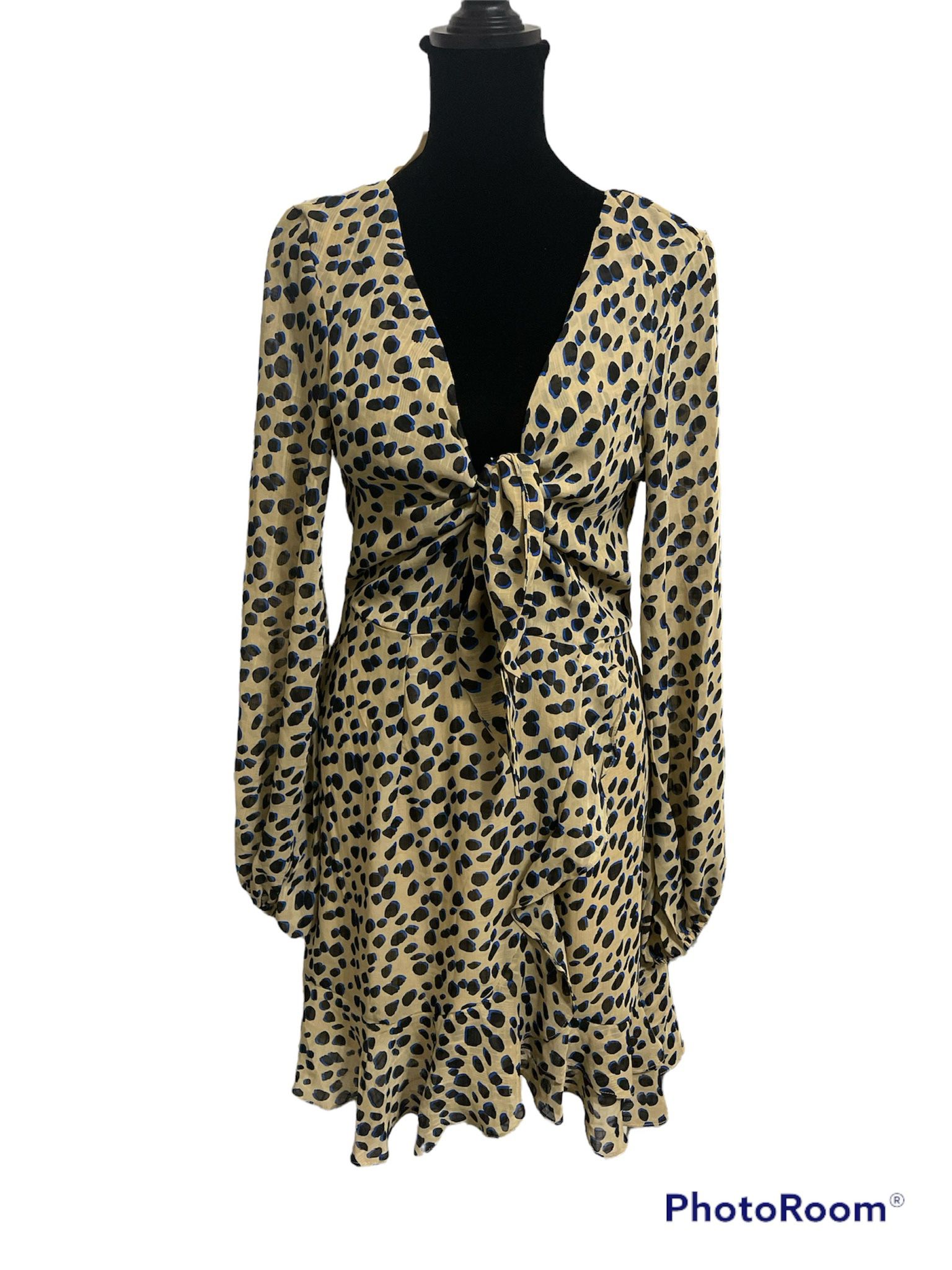 Leopard Print Mid Dress 