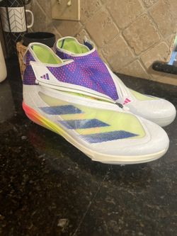 Adidas Adizero Impact+ Warp Speed White Baseball Cleats