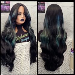 Human Hair Blended Lace Front Wig 