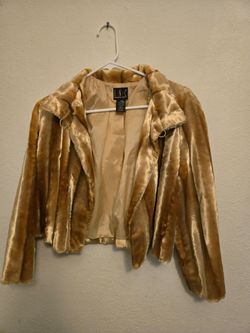 INC International Concepts Faux Fur Jacket size M