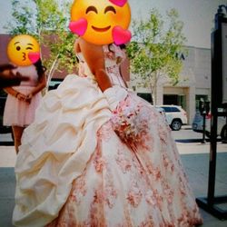 4 Piezas Vestido De Quinceañera 