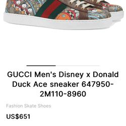 GUCCI Men's Disney x Donald Duck Ace sneaker 647950-2M110-8960