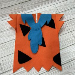 Fred Flintstone Felt Tunic Costume/ Halloween 