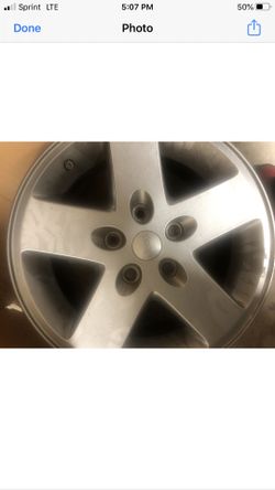 Rims (all 5) 17” JEEP