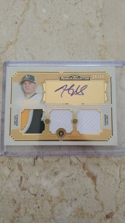 Jarrod Parker Autographed Topps Museum Collection 25/25 Card MLB baseball Oakland Athletics