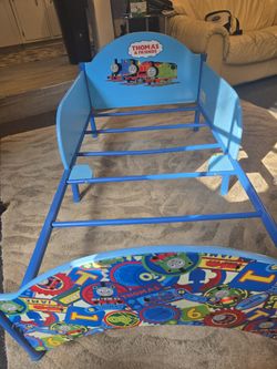 Blue Toddler Bed Frame Ft Thomas The Tank Engine