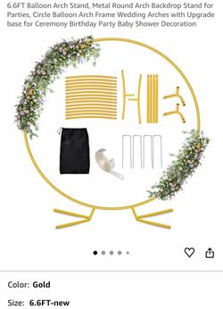 Backdrop circle 6.6 in box $30