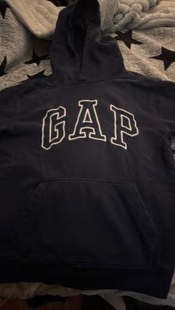 GAP Arch Logo Pullover Hoodie Navy