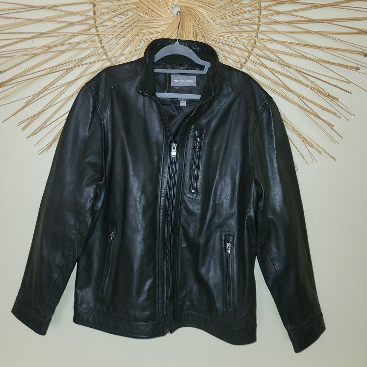 Michael Kors Mens Soft Leather Jacket Xl