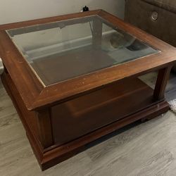 Glass Top Coffee Table 