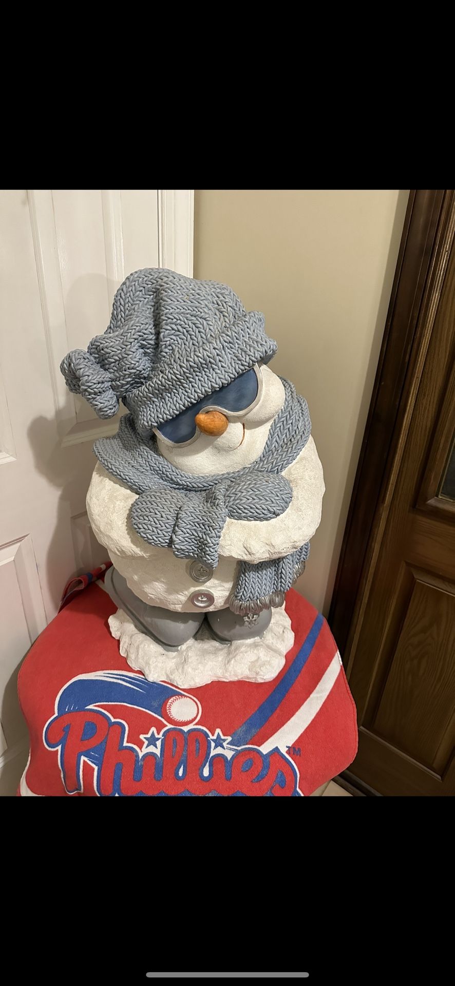 Large Resin Chill’n Snowman Figurine