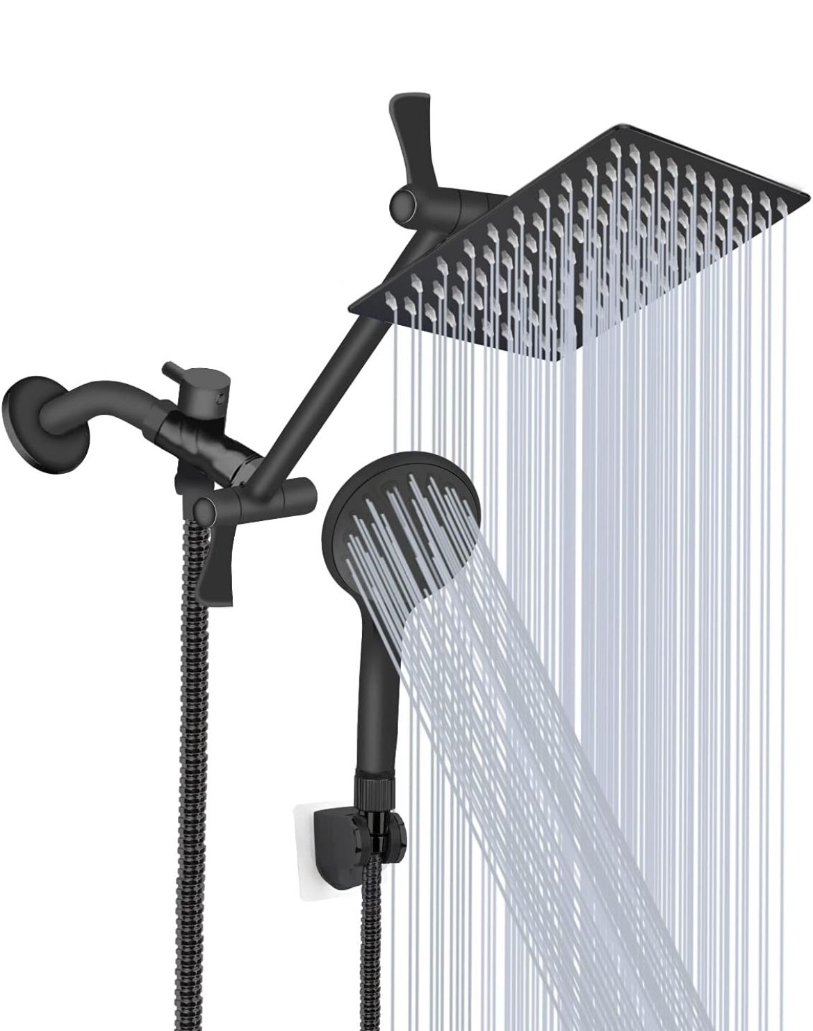 Shower Head 12” Rainfall Matte Black