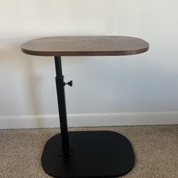 C Shaped Side Table, 360° Rotating Adjustable Height