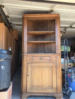 7ft Antique corner Cabinet Delivery Available