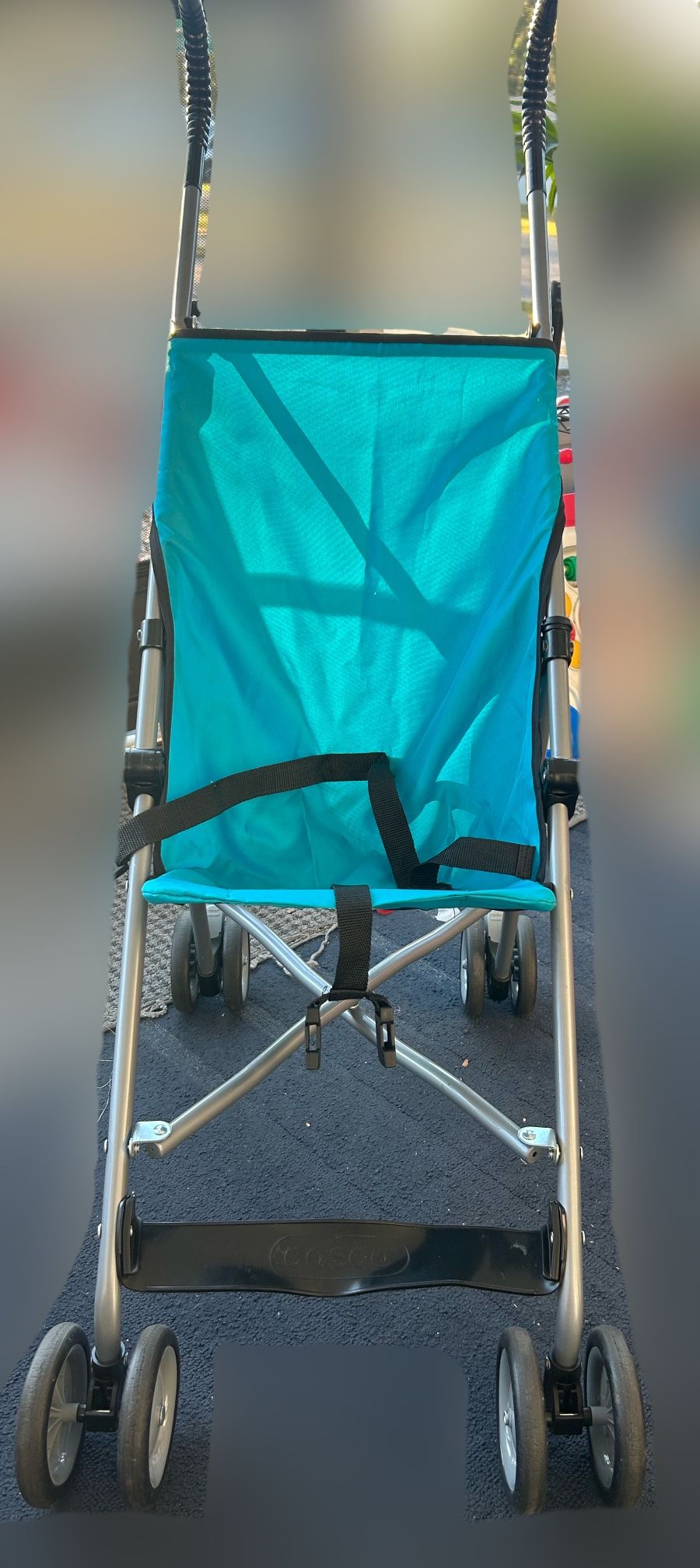 Blue Baby Stroller 