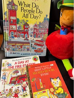 Richard scarry’s books & plush