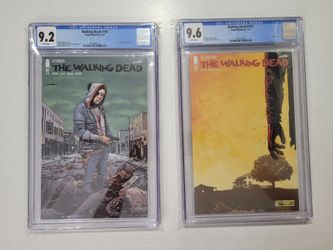 THE WALKING DEAD #192 9.2 #193 9.6 FARM HOUSE * DEATH OF RICK GRIMES Comic books