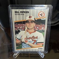 1989 Fleer - Billy Ripken #616 Black Scribble on Bat Knob
