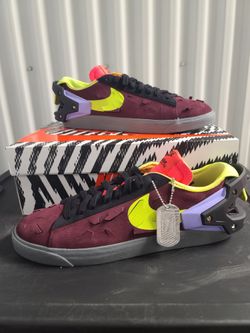 Nike Blazer Low "Acronym Night Maroon"