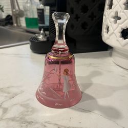 Stunning Cranberry Glass Bell