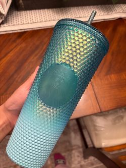 Starbucks Teal Studded Tumbler with Straw