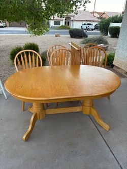 Solid wood table