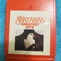 8-track tape of Santana's Greatest Hits. 
