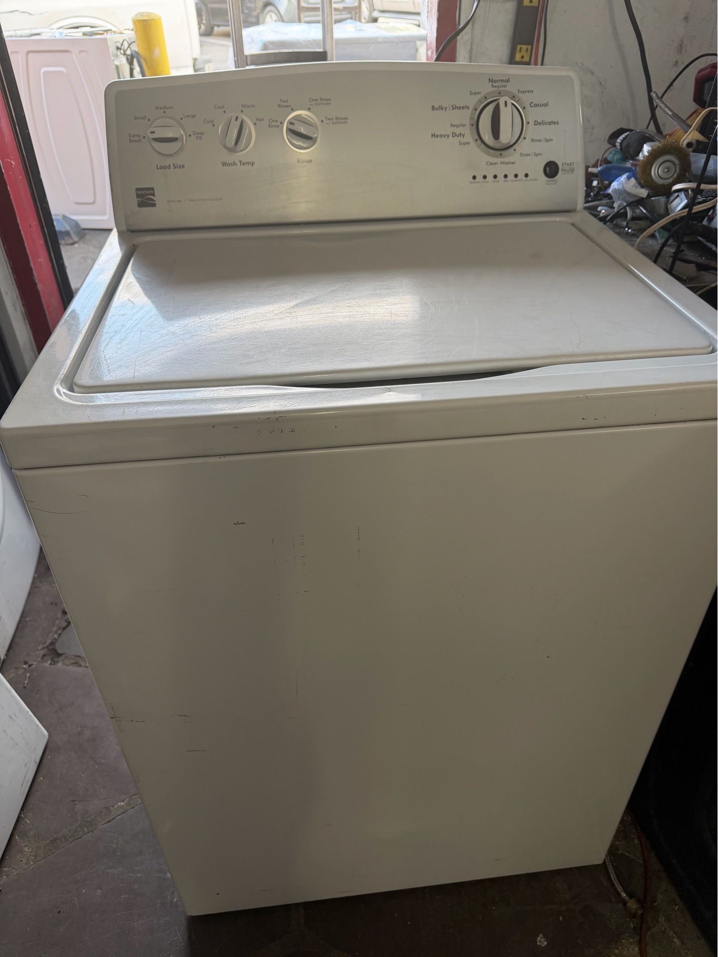 Kenmore seties 400 washer top load triple action agitator
