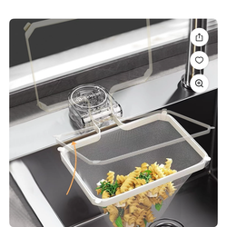 Kitchen sink food catcher