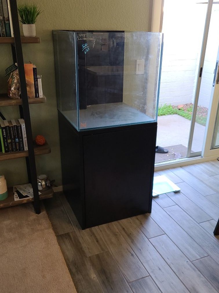 60 Gallon Cube Saltwater Fish Tank (Low Iron Glass)