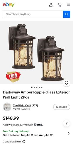 Outdoor Wall lights 2pack