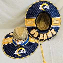 Los Angeles Rams Straw Hat Great X-Mas Gift  🎁 order now (I also have other Teams) 