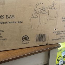 Hampton Bay Pavler 3 Light Black 