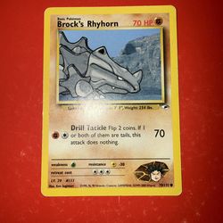 Pokemon TCG Brocks Rhyhorn 70/132 Gym Heroes LP