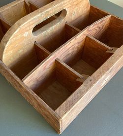 Pending: Solid Wood Storage Box with Handle for Construction Hobby or Art Tools/Supplies or Farmhouse Vintage Display